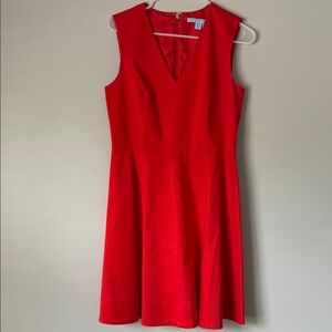 Like New Draper James bright Orange a-line dress, machine washable, Sz. 6